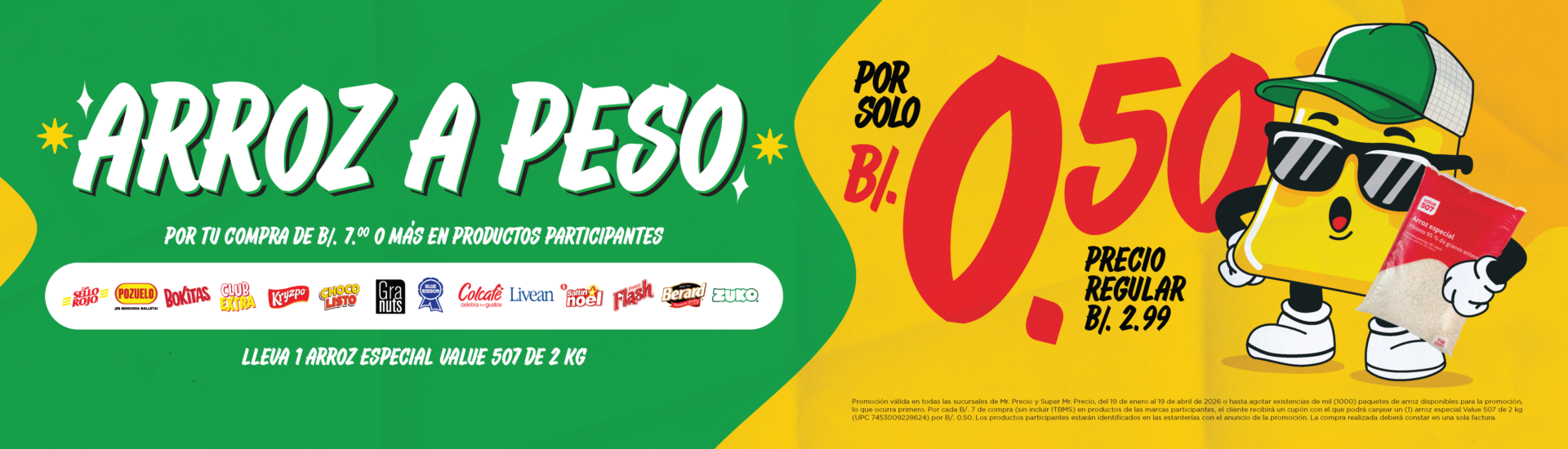 Banner Web 1920x550 Arroz a Peso MrPrecio